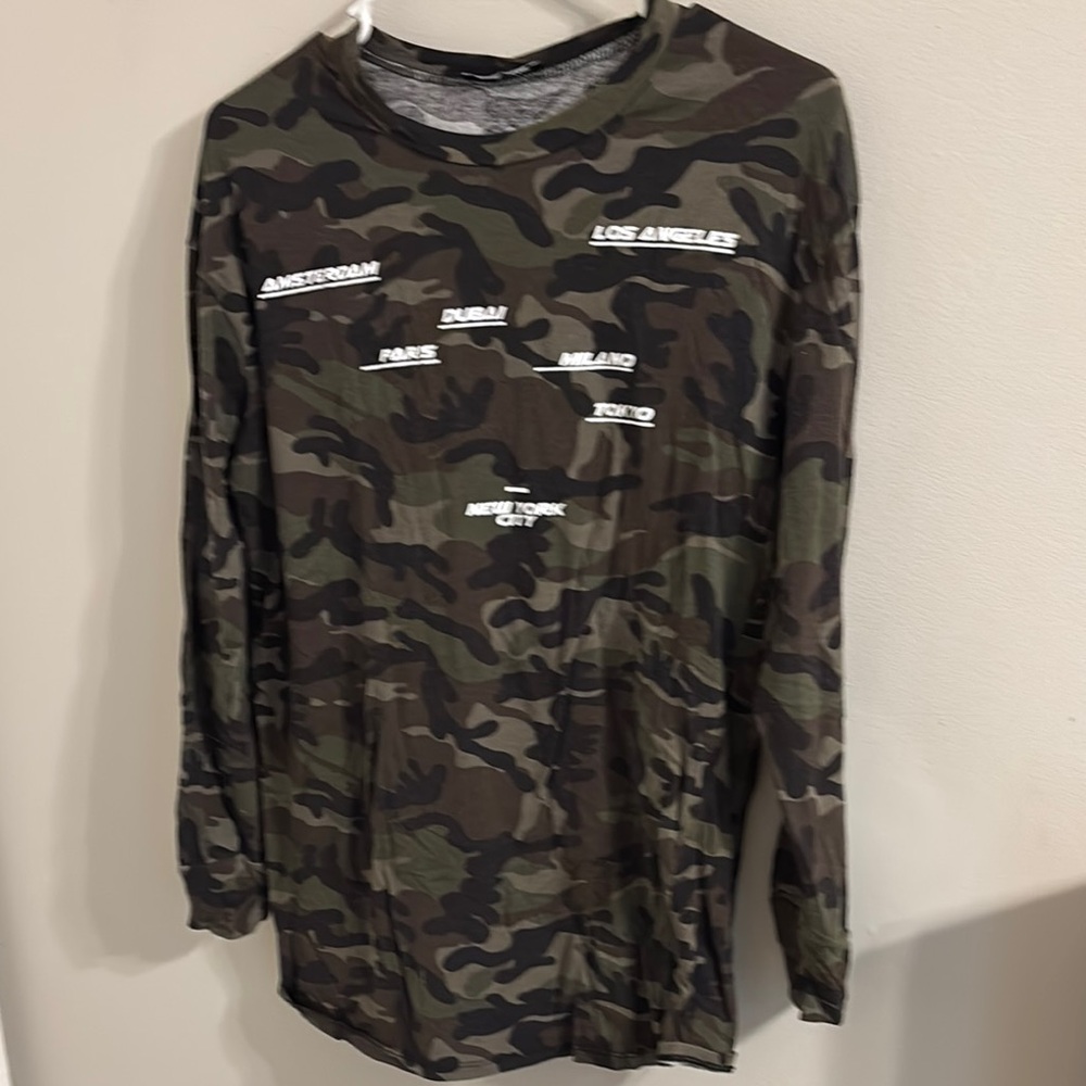 Camouflage Long Sleeve Shirt